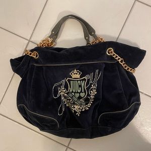 Juicy couture velour bag